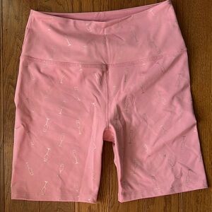 Beyond Yoga Shorts with Champagne Glass Print